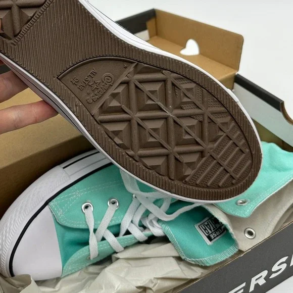 Converse Shoes Unisex Mens 9.5 Womens 11 Green Chuck Taylor All Star 164396F NEW - Picture 5 of 9